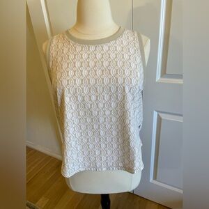 Beige with Diamond Pattern Shell from Talbots